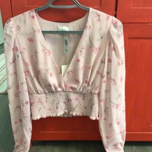 Wilfred Pink Floral Blouse.